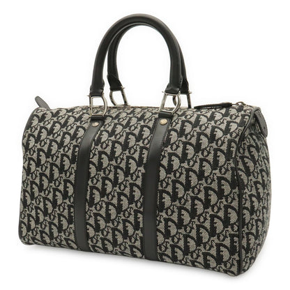 Dior Trotter Mini Boston Bag Travel Jacquard Canvas Black Silver — view 2