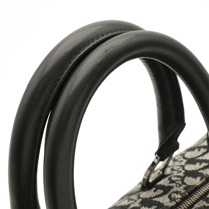 Dior Trotter Mini Boston Bag Travel Jacquard Canvas Black Silver — view 4