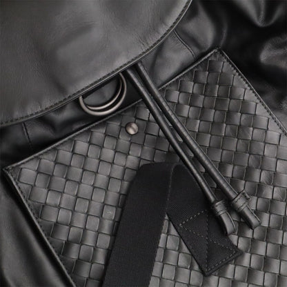 Bottega Veneta Intrecciato Backpack Calf Leather Black — view 8