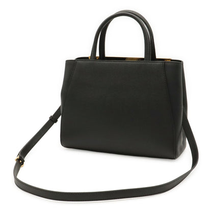 Fendi Petit Toujours Tote 2-Way Shoulder Bag Leather Black Gold — view 2