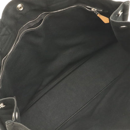 Hermes Fourre Tout MM Tote Bag Canvas Black Gray Silver — view 7
