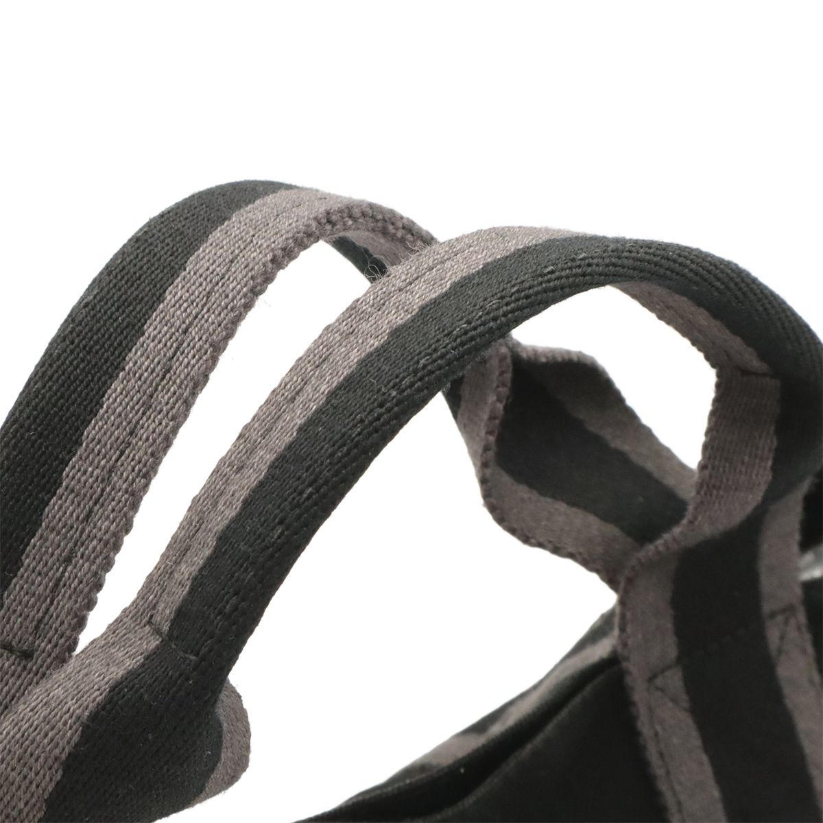 Hermes Fourre Tout MM Tote Bag Canvas Black Gray Silver — view 6