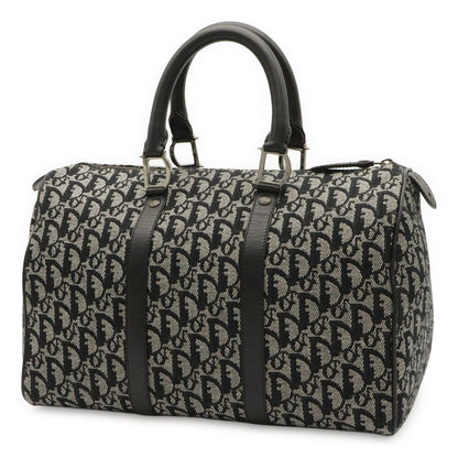 Dior Trotter Mini Boston Bag Travel Jacquard Canvas Black Silver — view 2
