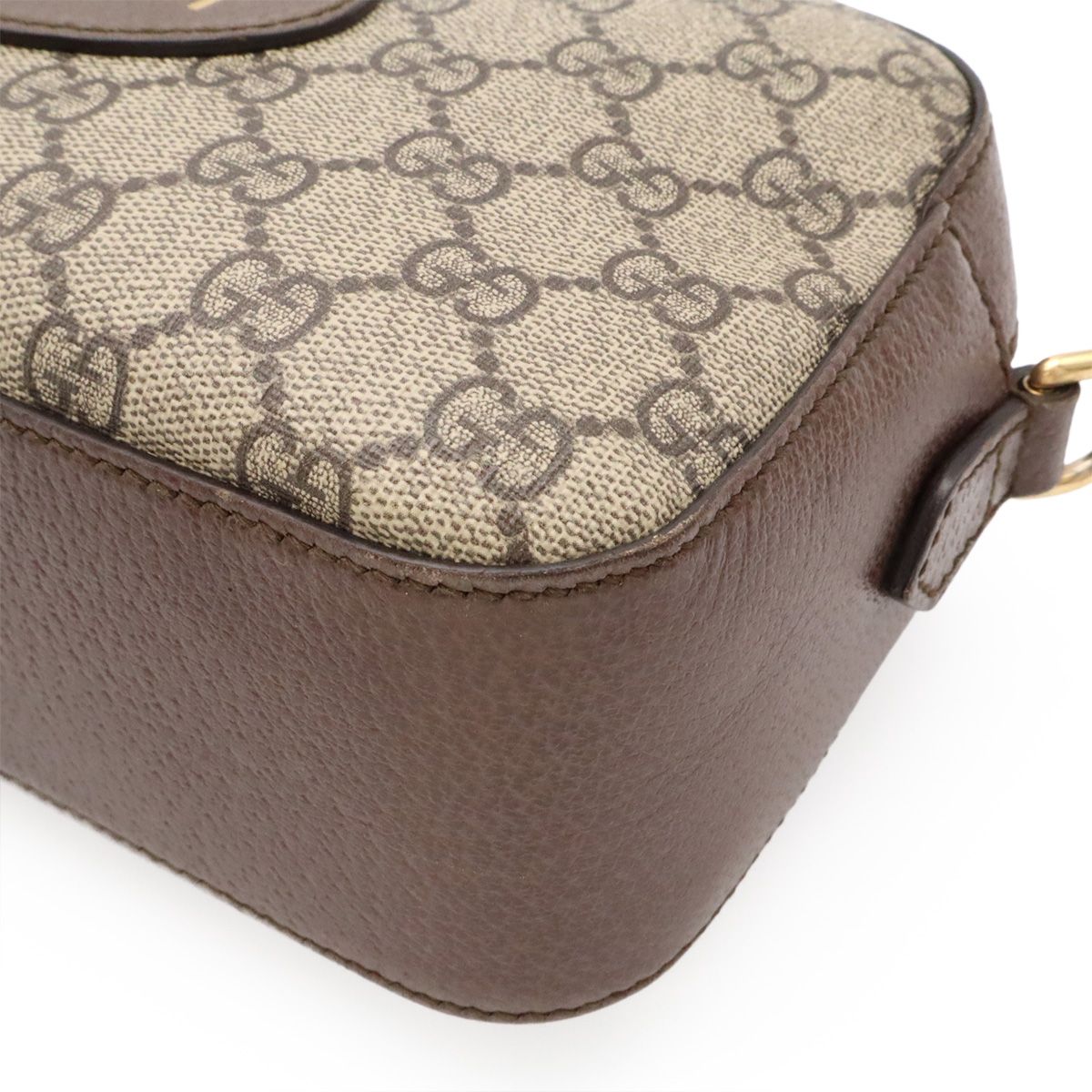 Gucci Neo Vintage GG Supreme Messenger Bag 2-Way Clutch Tiger Head Beige — view 3