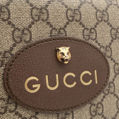 Gucci Neo Vintage GG Supreme Messenger Bag 2-Way Clutch Tiger Head Beige — view 6