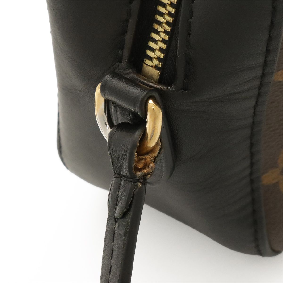 Louis Vuitton Monogram Saintonge Shoulder Bag Pochette 2-Way Tassel Noir Black — view 4