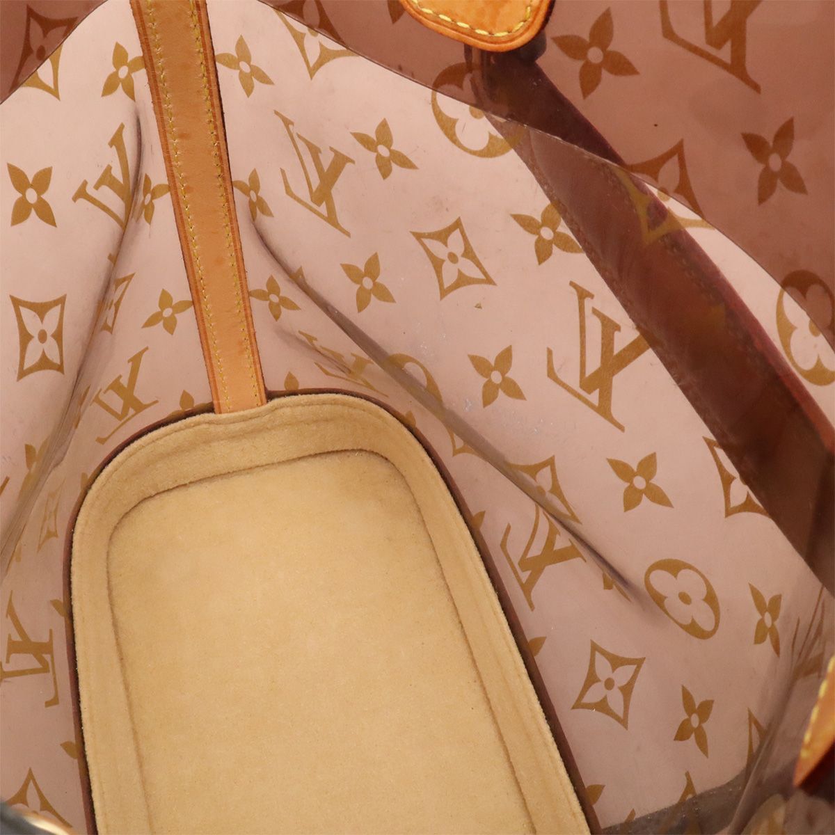 Louis Vuitton Monogram Vinyl Cabas Amble PM Tote Shoulder Bag with Plastic — view 7
