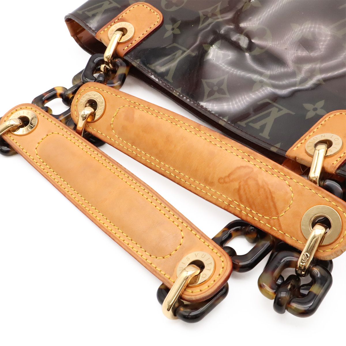 Louis Vuitton Monogram Vinyl Cabas Amble PM Tote Shoulder Bag with Plastic — view 4