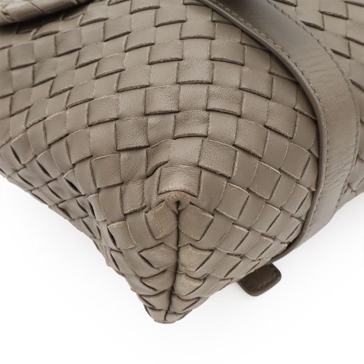 Bottega Veneta Intrecciato 2-Way Shoulder Bag Leather Khaki — view 3