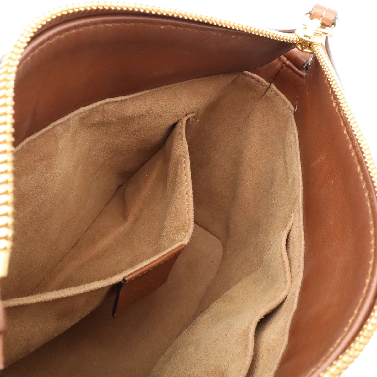 Gucci GG Supreme Mini Bag 2-Way Crossbody Leather Beige Brown Gold — view 7