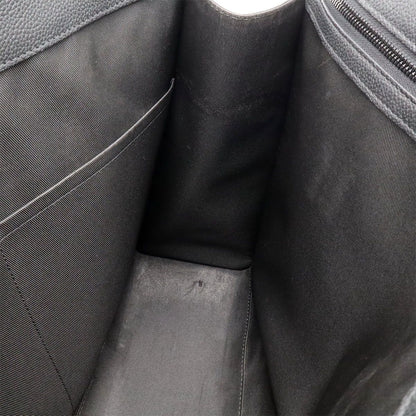 Louis Vuitton LV Aerogram Tote Shoulder Bag Leather Noir Black — view 8