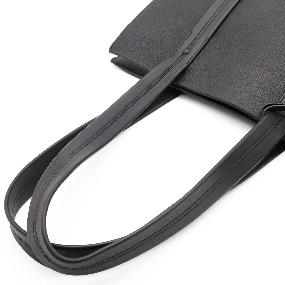 Louis Vuitton LV Aerogram Tote Shoulder Bag Leather Noir Black — view 4