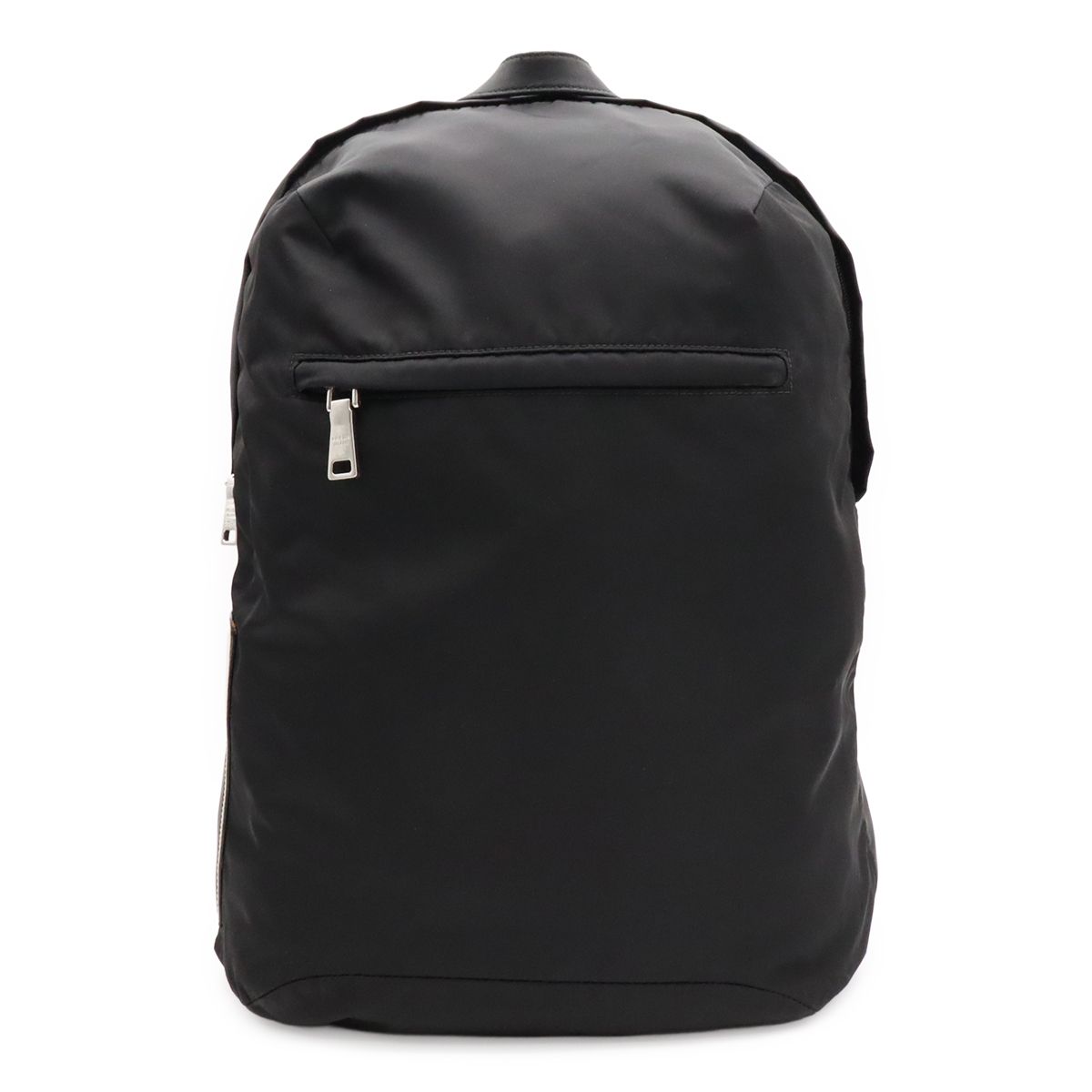 Prada Backpack Nylon Leather Nero Black Silver