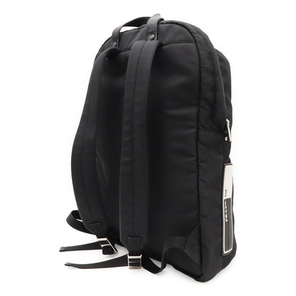 Prada Backpack Nylon Leather Nero Black Silver — view 2