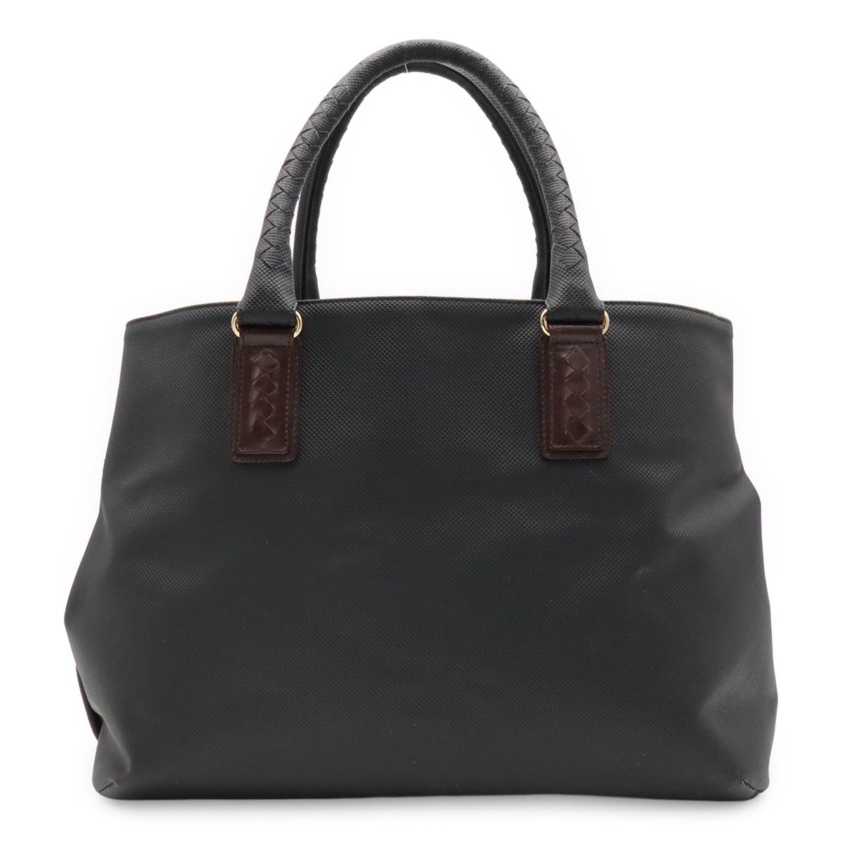 Bottega Veneta Marco Polo Tote Shoulder Bag Leather Black Dark Brown