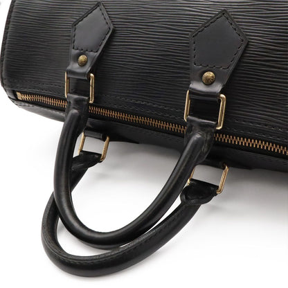 Louis Vuitton Epi Speedy 25 Mini Boston Bag Noir Black Gold — view 4