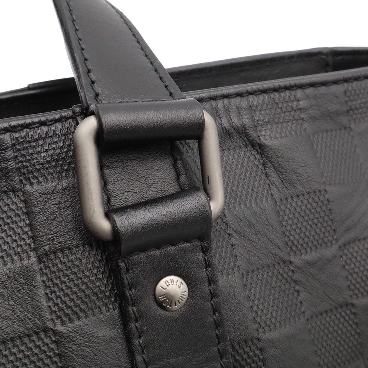 Louis Vuitton Damier Infini Tadao PM Tote Bag Business Briefcase Onyx Black — view 6