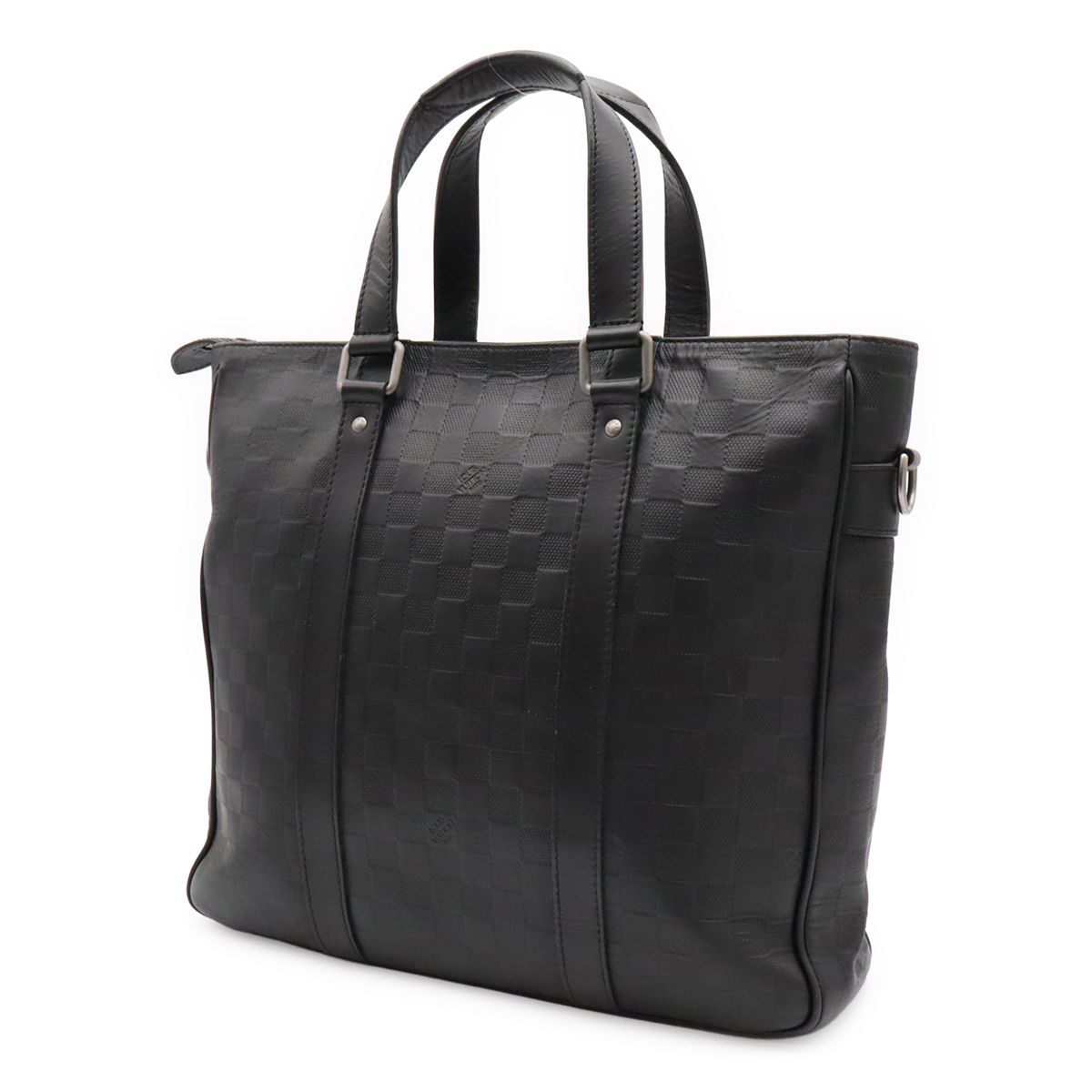 Louis Vuitton Damier Infini Tadao PM Tote Bag Business Briefcase Onyx Black — view 2