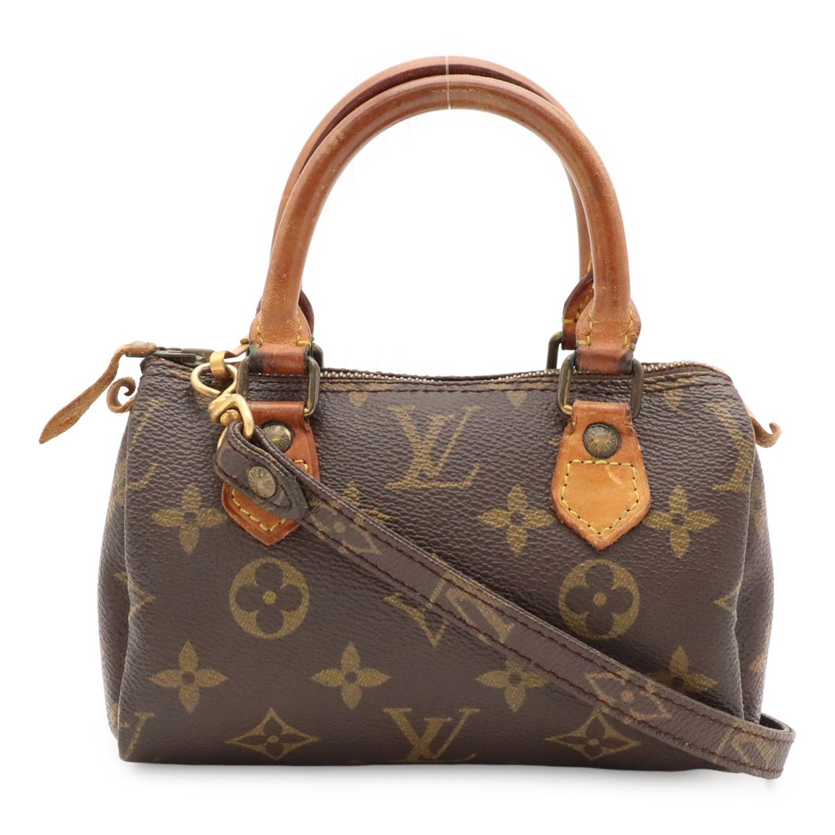 Louis Vuitton Monogram Mini Speedy Mini Bag Pouch Case 2-Way