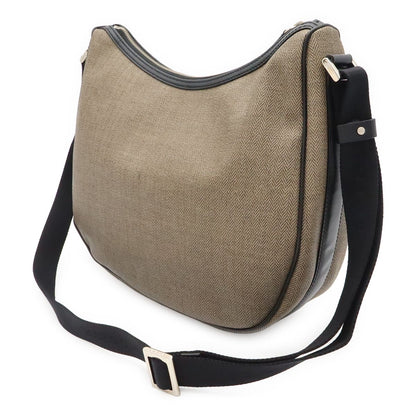 Bvlgari Weekend Shoulder Bag Crossbody Leather Gray Black Silver — view 2