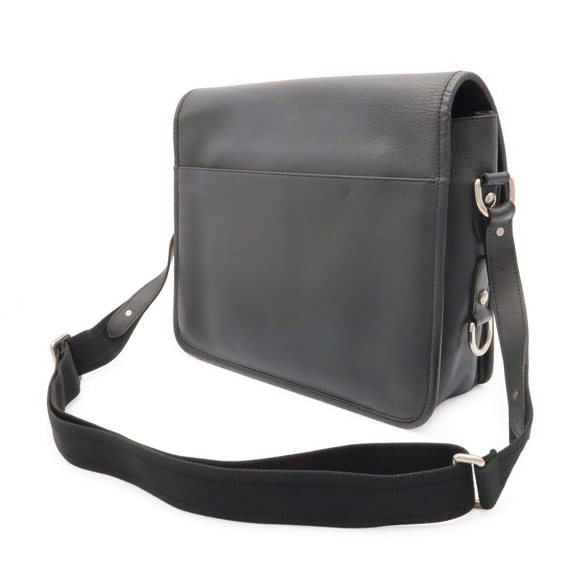 Louis Vuitton Taiga Arecreasing I Shoulder Bag Crossbody Ardoise Black Silver — view 2