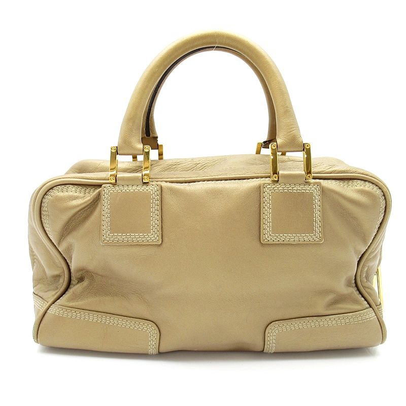 Loewe Amazona 28 Lambskin Handbag Gold — view 4