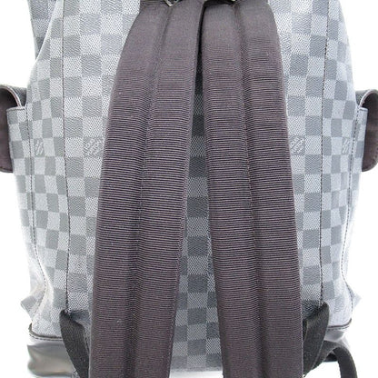 Louis Vuitton Christopher MM Damier Graphite Backpack Black — view 2
