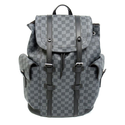 Louis Vuitton Christopher MM Damier Graphite Backpack Black