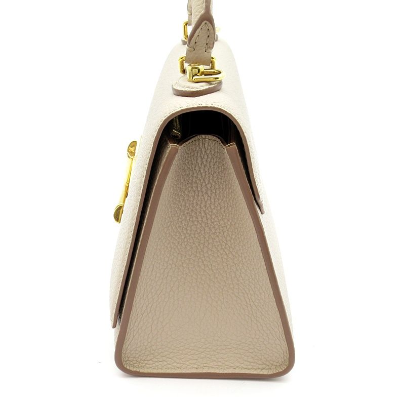 Louis Vuitton Twist One Handle PM Taurillon Leather Handbag Gray — view 3