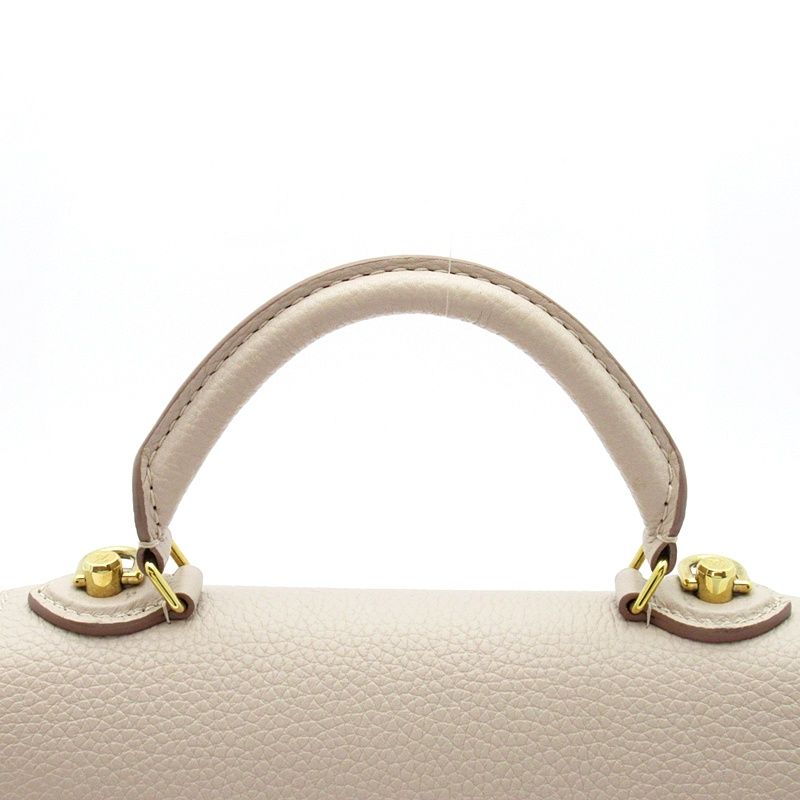 Louis Vuitton Twist One Handle PM Taurillon Leather Handbag Gray — view 2