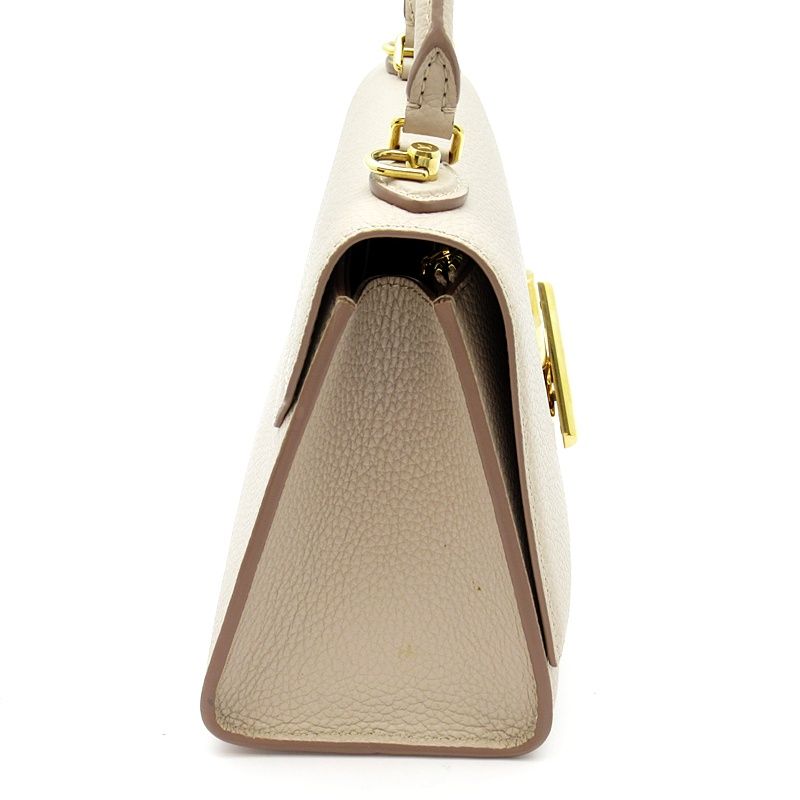 Louis Vuitton Twist One Handle PM Taurillon Leather Handbag Gray — view 5
