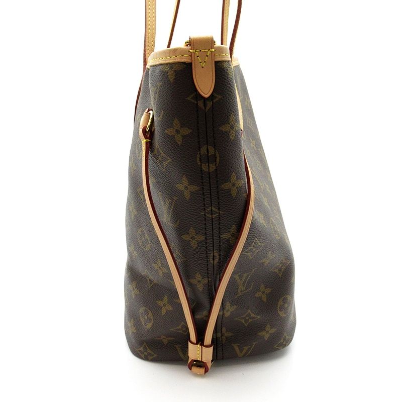 Louis Vuitton Neverfull Inside Out MM Monogram Rouge Sari Textile Tote Bag Ba — view 5