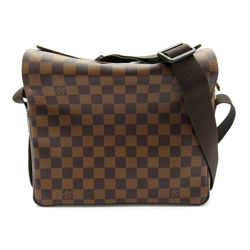 Louis Vuitton Naviglio Damier Shoulder Bag Brown