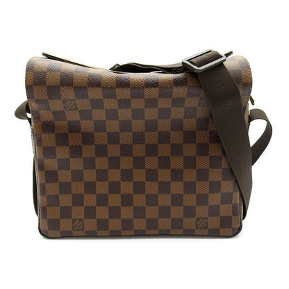 Louis Vuitton Naviglio Damier Shoulder Bag Brown