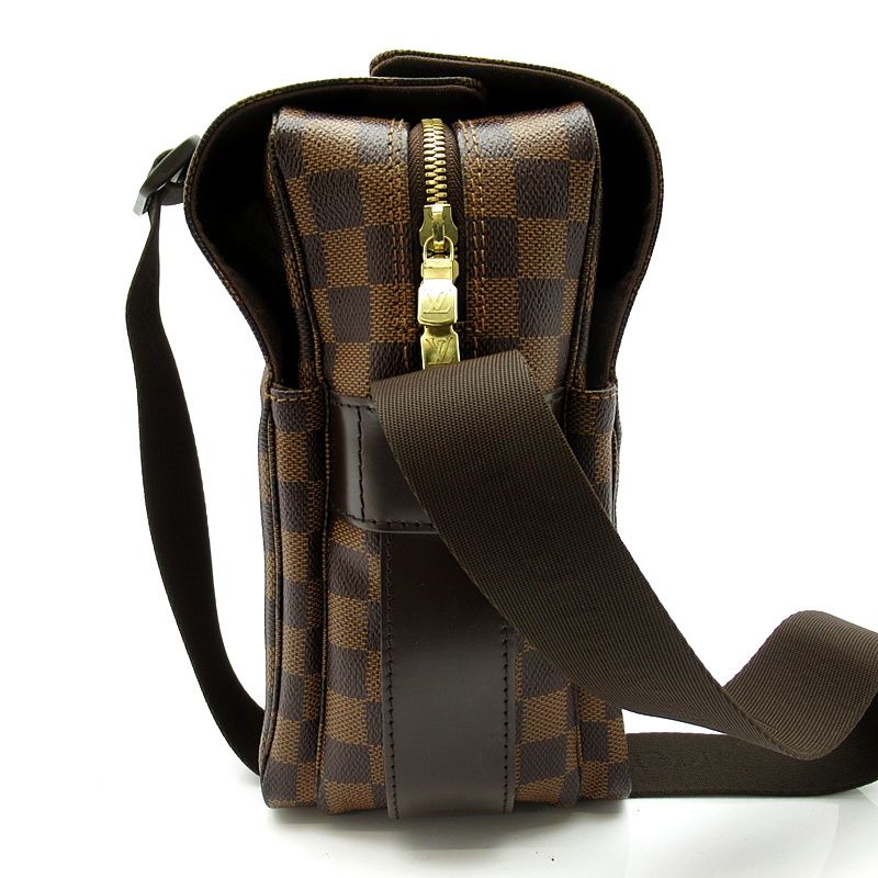 Louis Vuitton Naviglio Damier Shoulder Bag Brown — view 3
