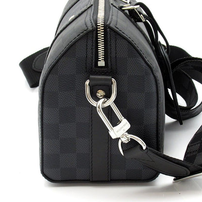 Louis Vuitton City Keepall Damier Infini Graphite Boston Bag Black — view 5