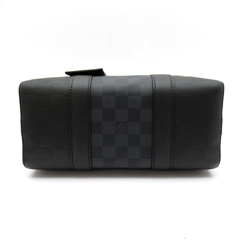 Louis Vuitton City Keepall Damier Infini Graphite Boston Bag Black — view 6
