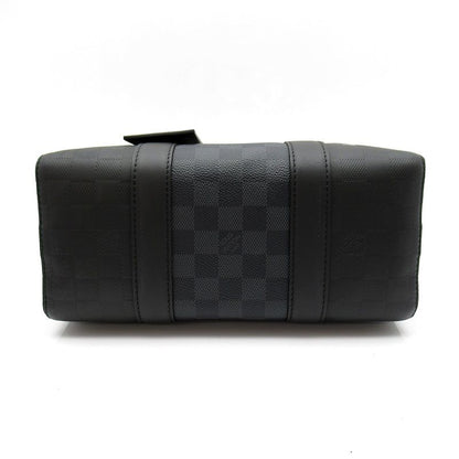 Louis Vuitton City Keepall Damier Infini Graphite Boston Bag Black — view 6