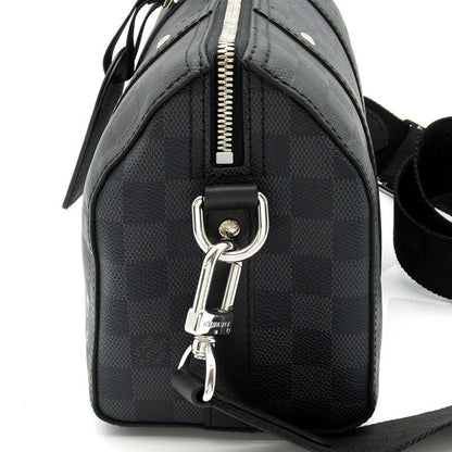 Louis Vuitton City Keepall Damier Infini Graphite Boston Bag Black — view 3