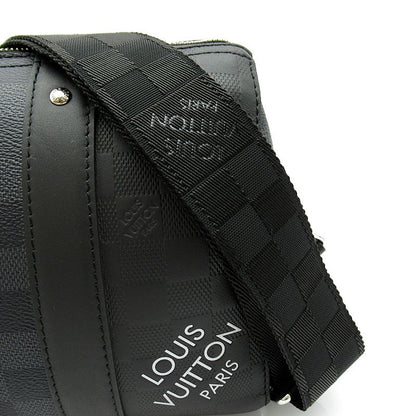 Louis Vuitton City Keepall Damier Infini Graphite Boston Bag Black — view 2