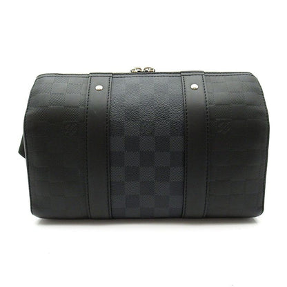 Louis Vuitton City Keepall Damier Infini Graphite Boston Bag Black — view 4