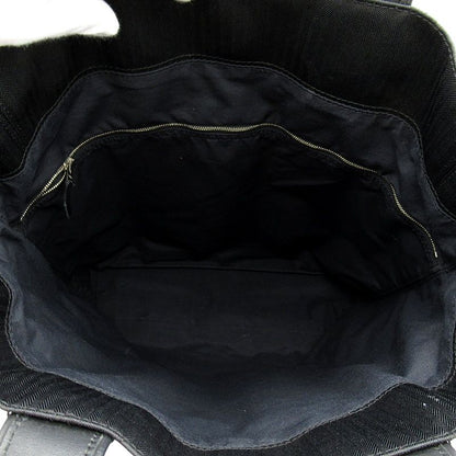 Hermes Acapulco Cabas MM Toile Chevron Tote Bag Black — view 7