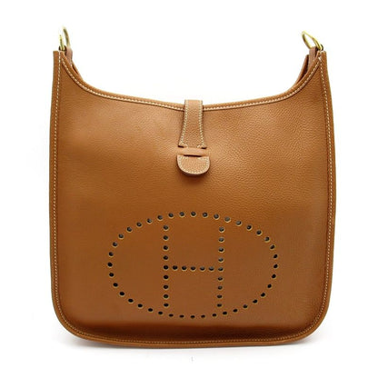 Hermes Evelyne 1 GM Taurillon Clemence Shoulder Bag Gold