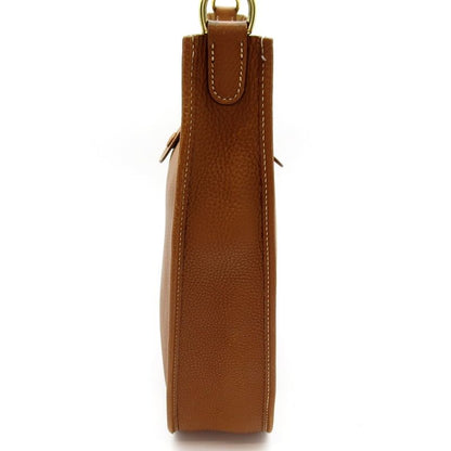 Hermes Evelyne 1 GM Taurillon Clemence Shoulder Bag Gold — view 4