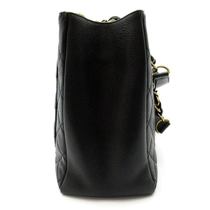 Chanel Grand Shopping Tote Bag GST Caviar Leather Black — view 5