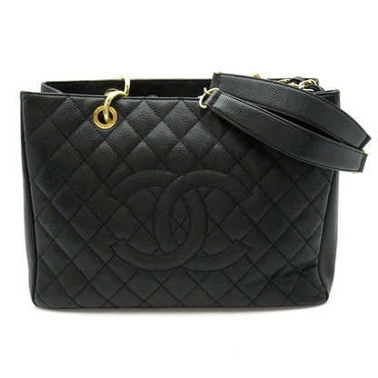 Chanel Grand Shopping Tote Bag GST Caviar Leather Black