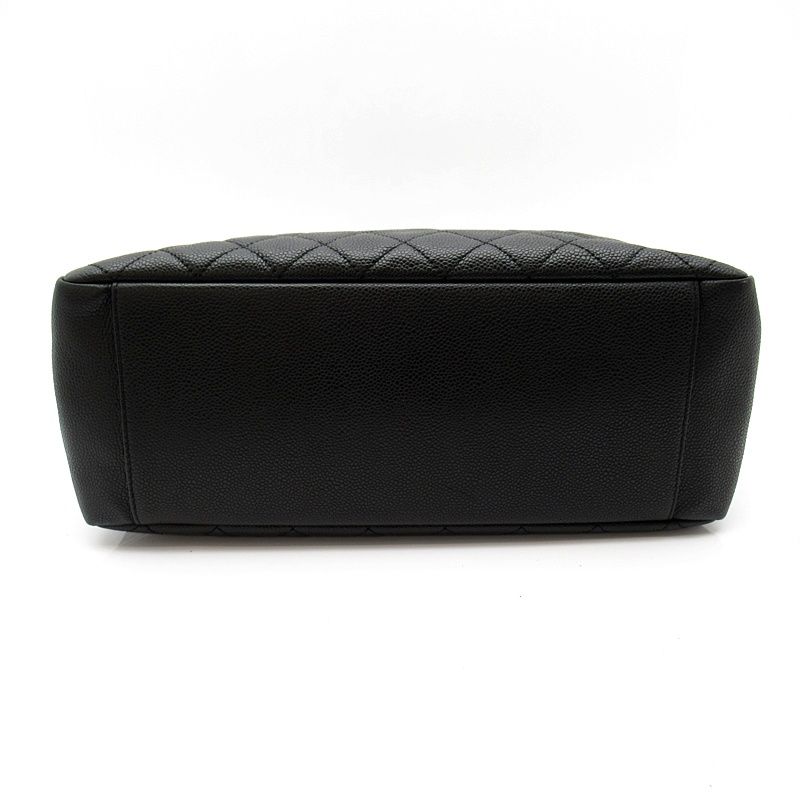 Chanel Grand Shopping Tote Bag GST Caviar Leather Black — view 6