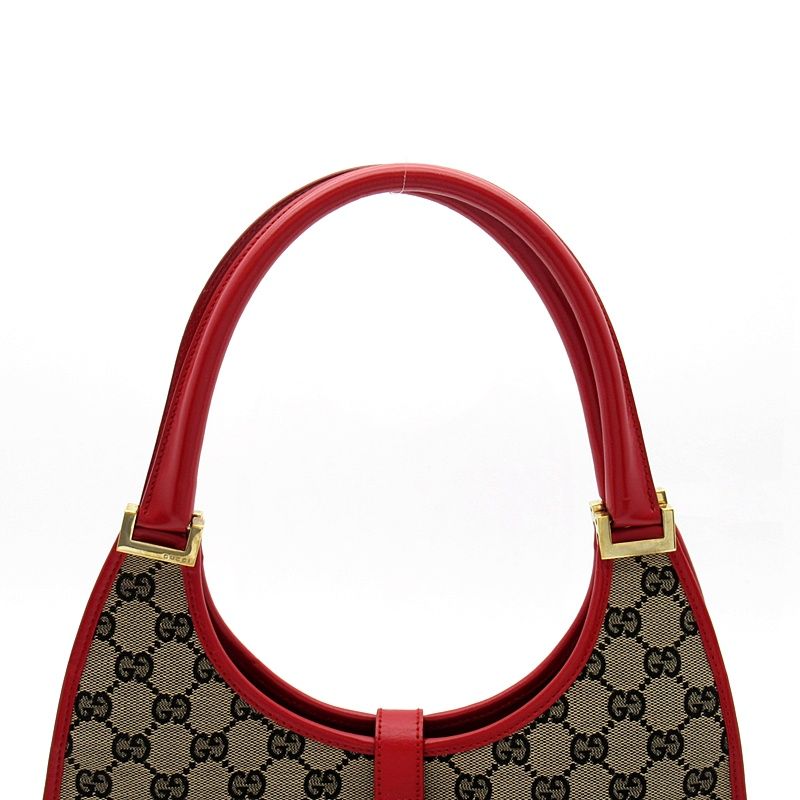 Gucci Jackie Shoulder Bag GG Canvas Leather Brown — view 2