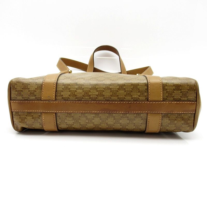 Celine Macadam Handbag Leather Brown — view 6