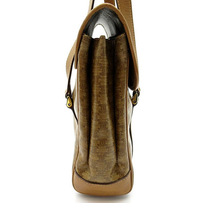 Celine Macadam Handbag Leather Brown — view 5
